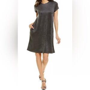J. McLaughlin Faux Suede Swing Dress L